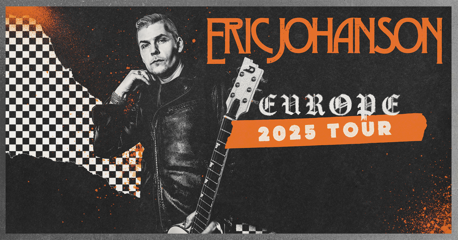 Grafik af Eric Johansons Europa Tour 2025