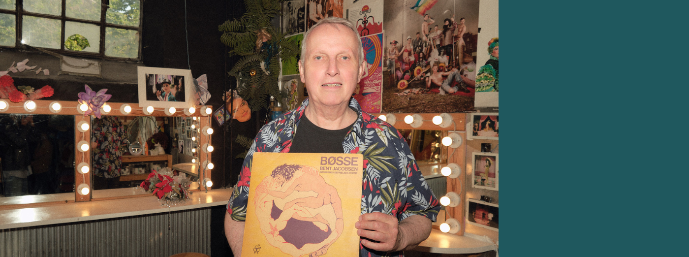 Bent Jacobsen med sit album Bøsse i anledningen af talk på Lygten Station