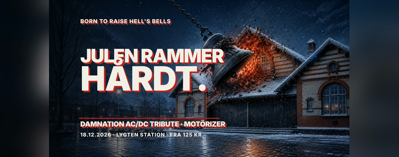 En klokke smadrer ind i Lygten Station til metalkoncert