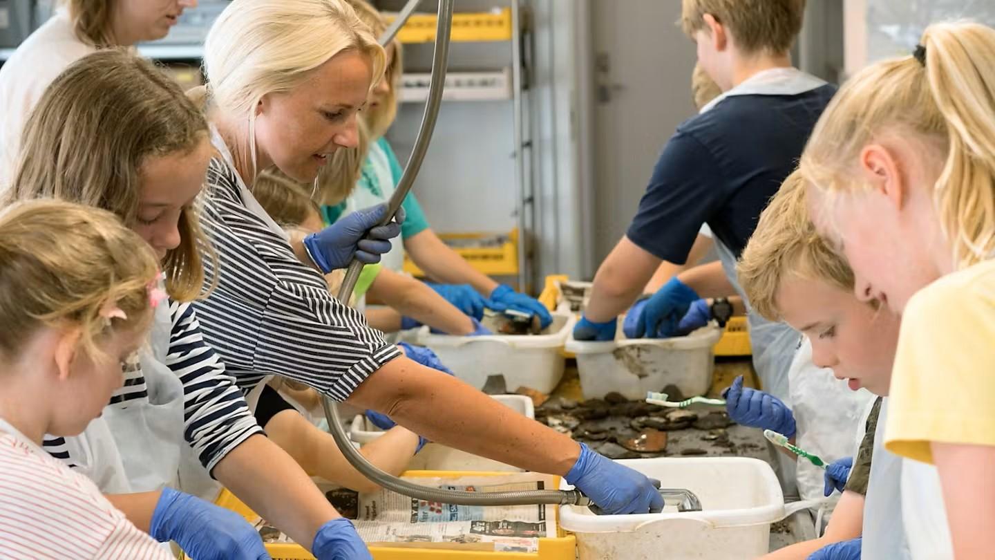 Arkæologisk værksted, kursus, børn